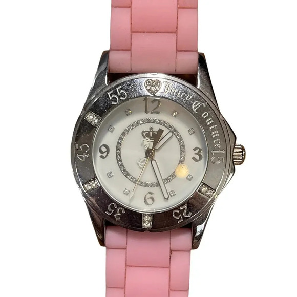 Juicy Couture Jewelry - Juicy Couture Pink Silicone Sport Analog Water Resistant Women's Wristwatch